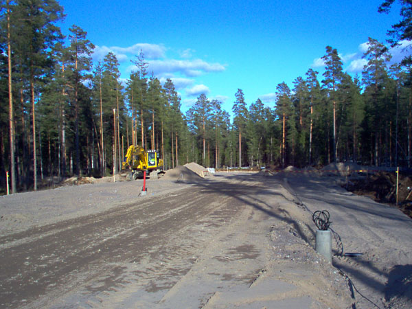 Kruununmaankatu rakenteilla huhtikuussa 2006